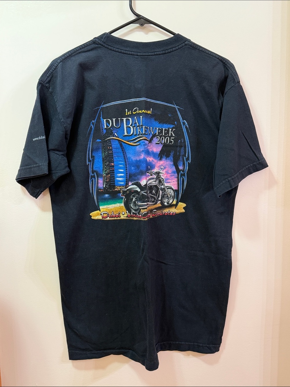 Harley-Davidson Black Dubai Bike Week 2005 Graphic Tee Size Large